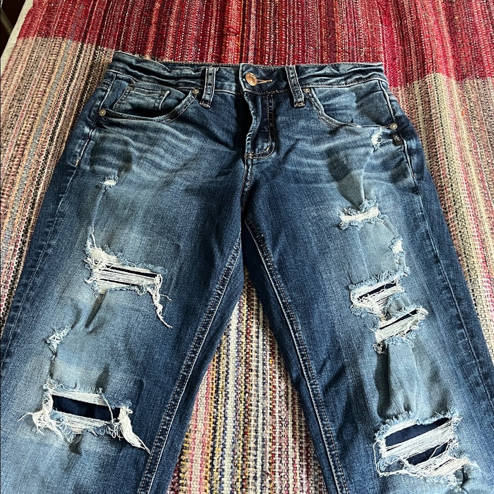 Silver Jeans Boyfriend style. Classic Blue Denim
